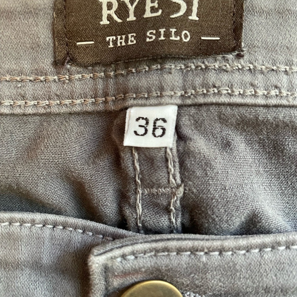 Rye 51 The Silo Grey Denim‎ Jeans Mens 36 Made in California Straight Leg